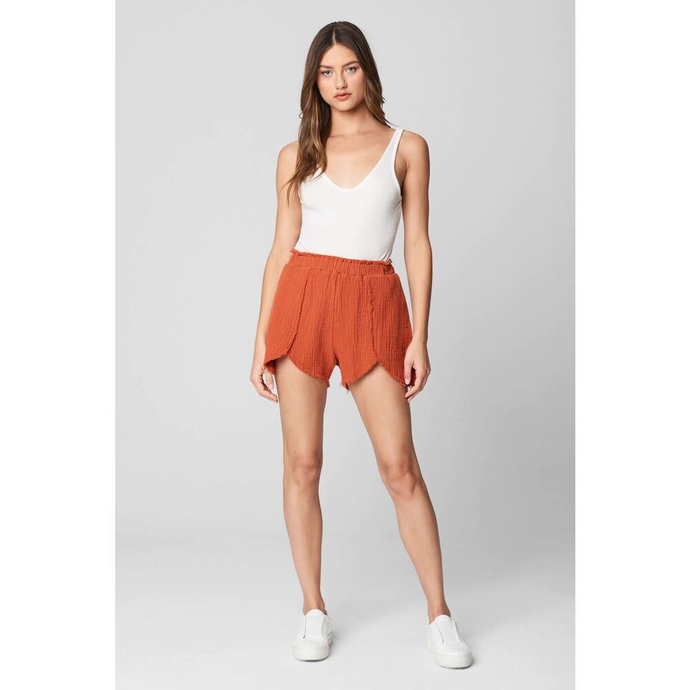 BLANKNYC High Rise Cotton Gauze Sunset Escape Shorts Super Soft Size M NWT